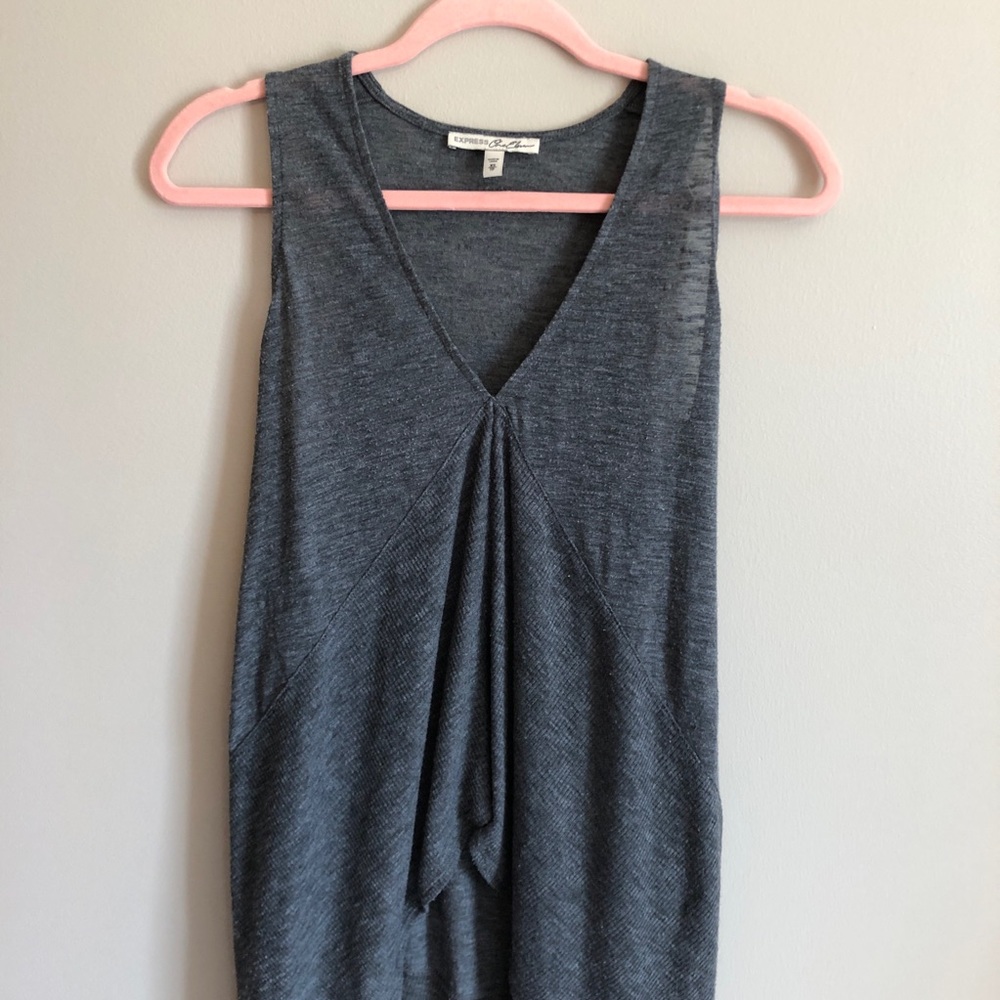 Express Long Grey Tank Top XS - Picture 2 of 6